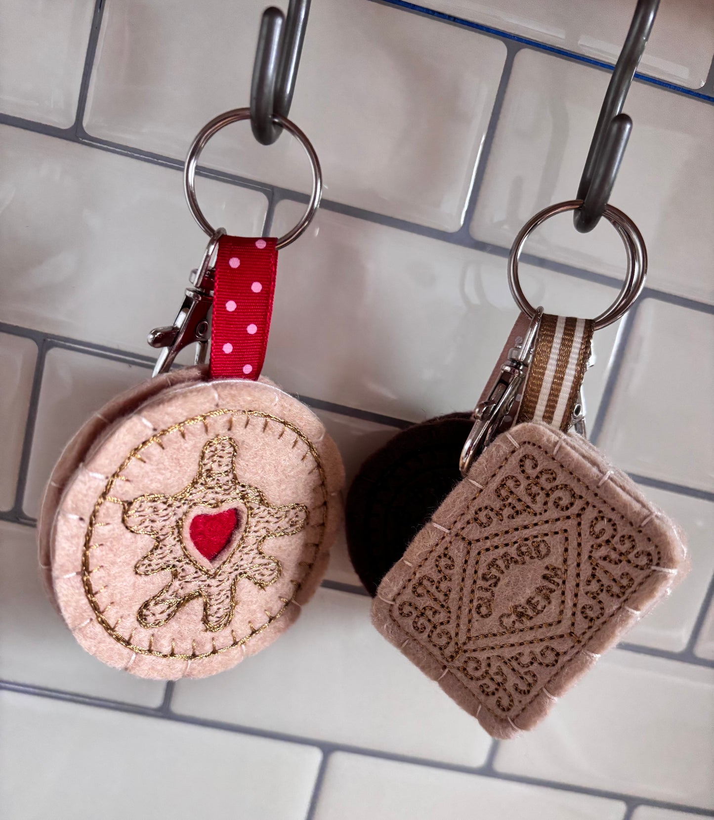 Felt Biscuit Keyring