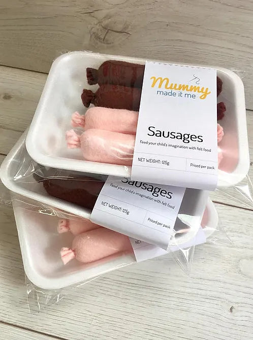 Pretend Play Felt Food Sausages