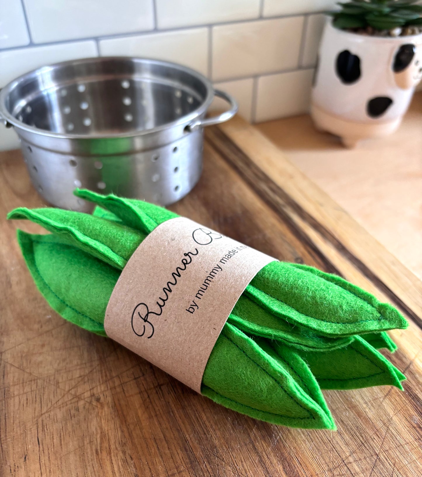 Pretend Play Felt Food Runner Beans