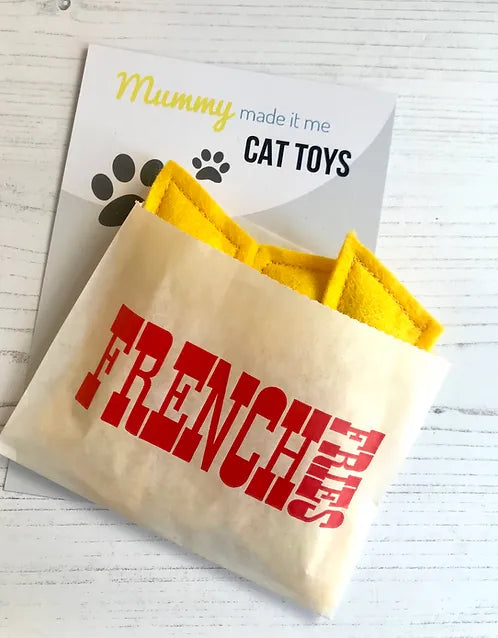 Novelty Felt Food Cat Nip French Fries Toy