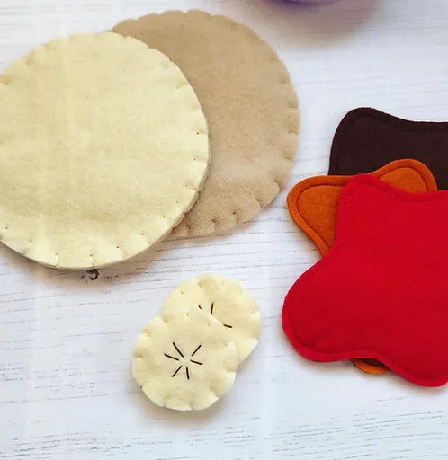 Pretend Play Felt Food Pancake Set