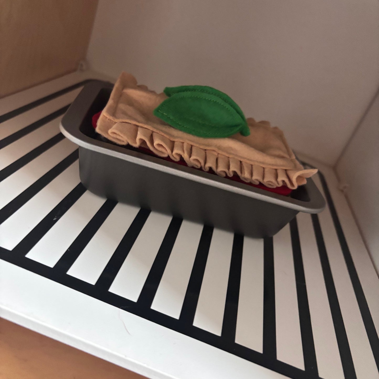 Pretend Play Felt Food Lasagna Set