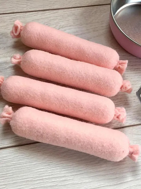 Pretend Play Felt Food Sausages