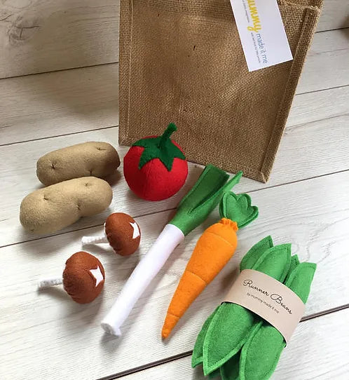 Pretend Play Felt Food Vegetable Collection Set