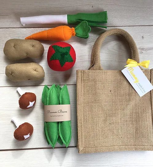 Pretend Play Felt Food Vegetable Collection Set