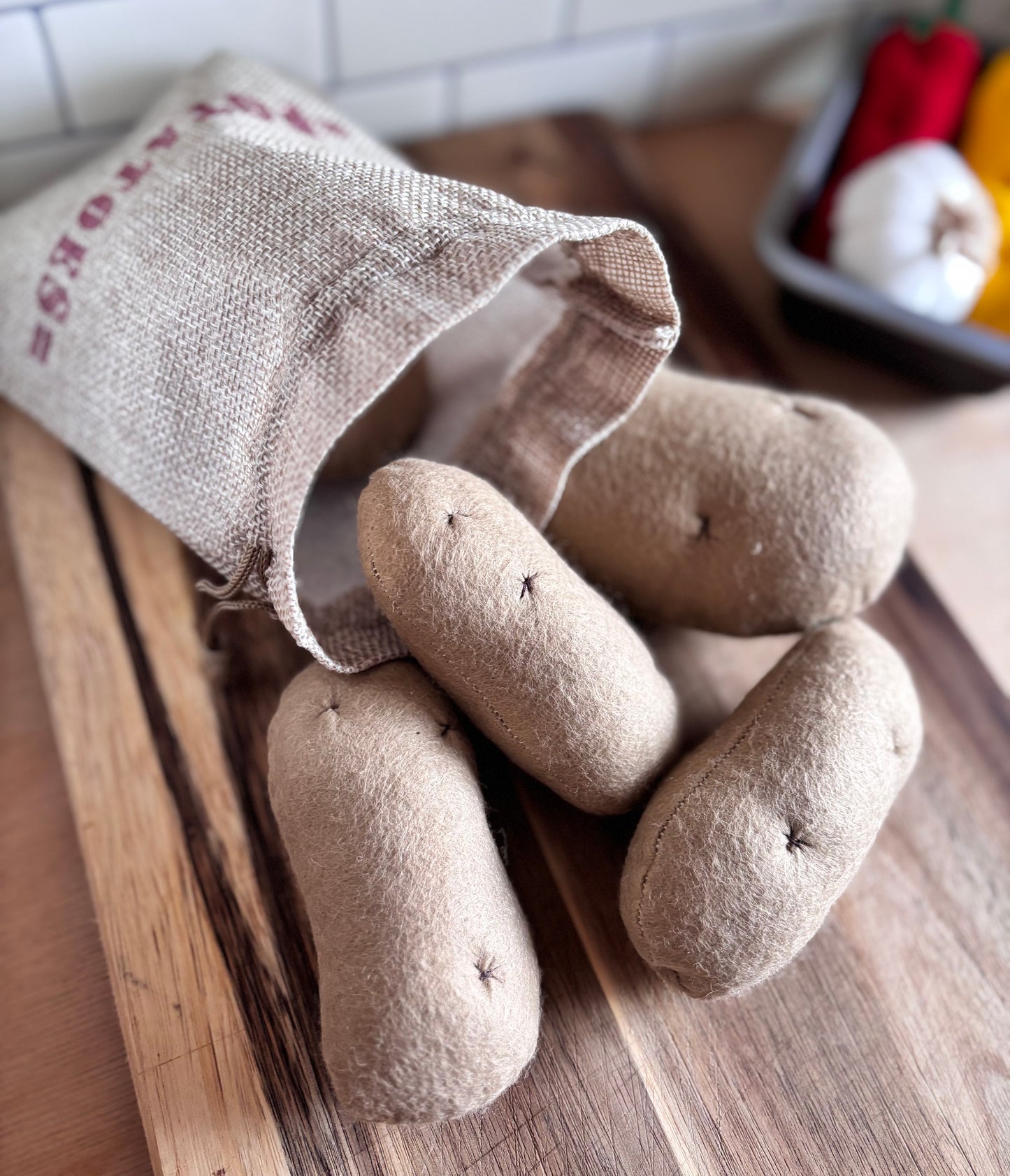 Pretend Play Felt Food Potatoes