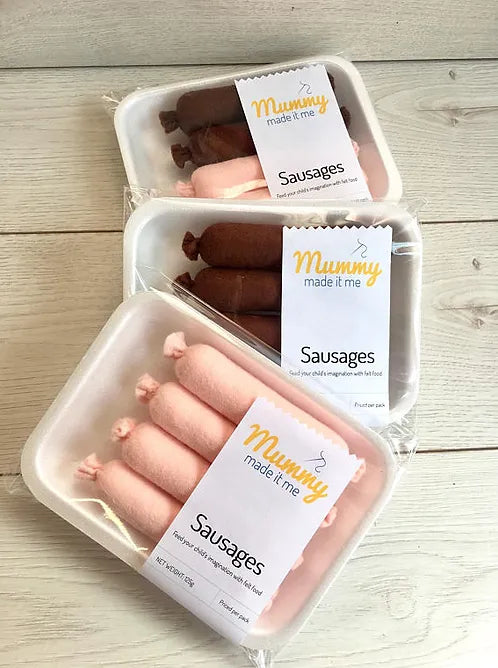 Pretend Play Felt Food Sausages
