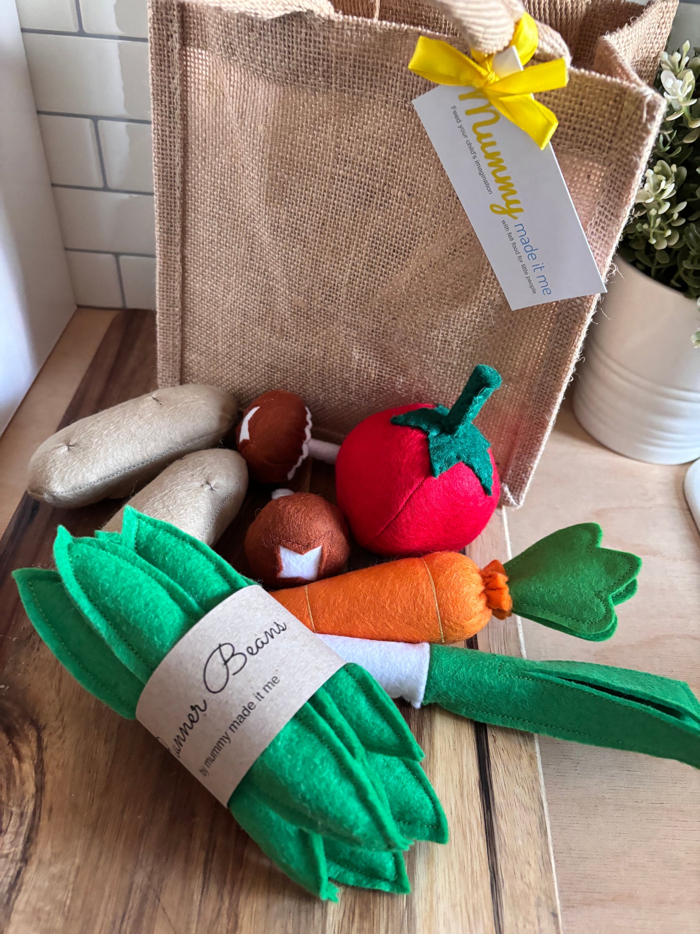 Pretend Play Felt Food Vegetable Collection Set