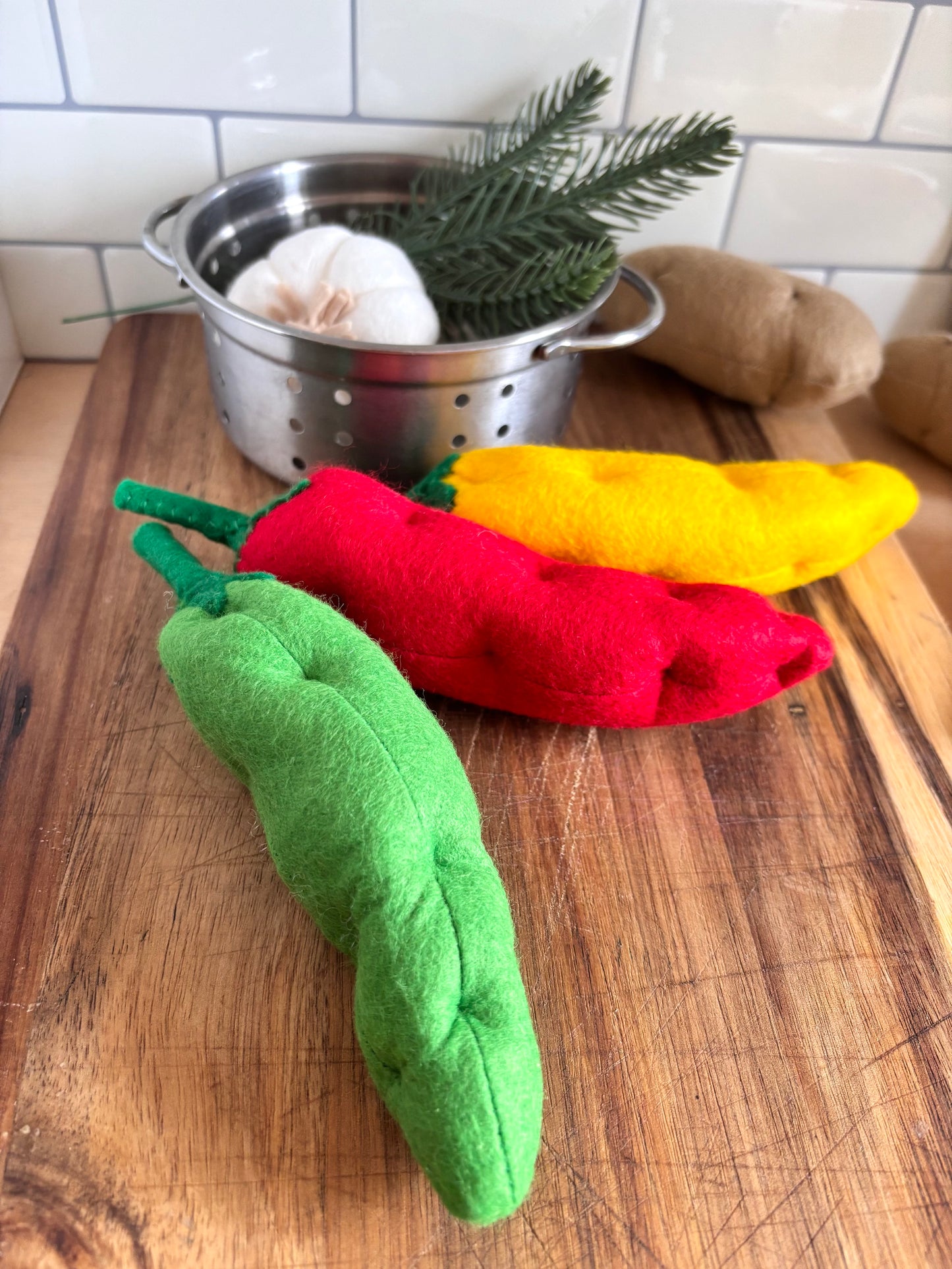 Pretend Play Felt Chilli Pepper