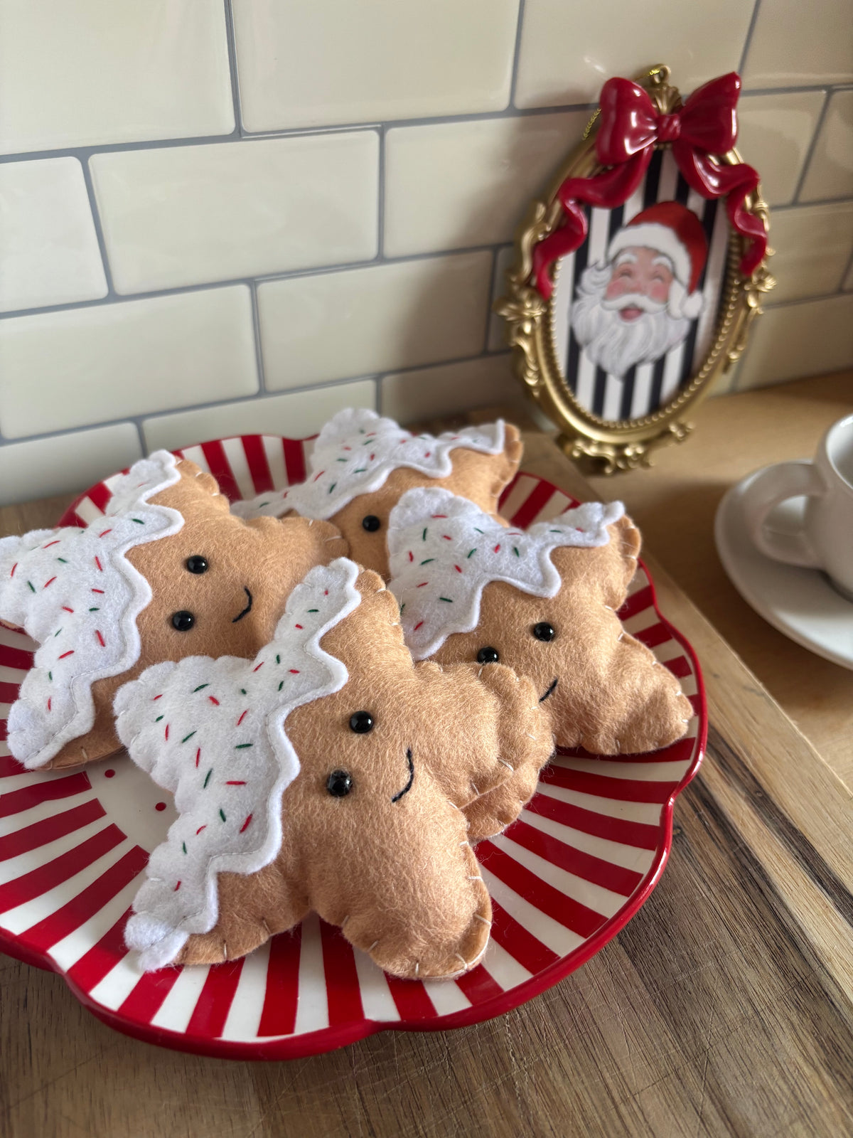 Pretend Play Felt Star Cookies