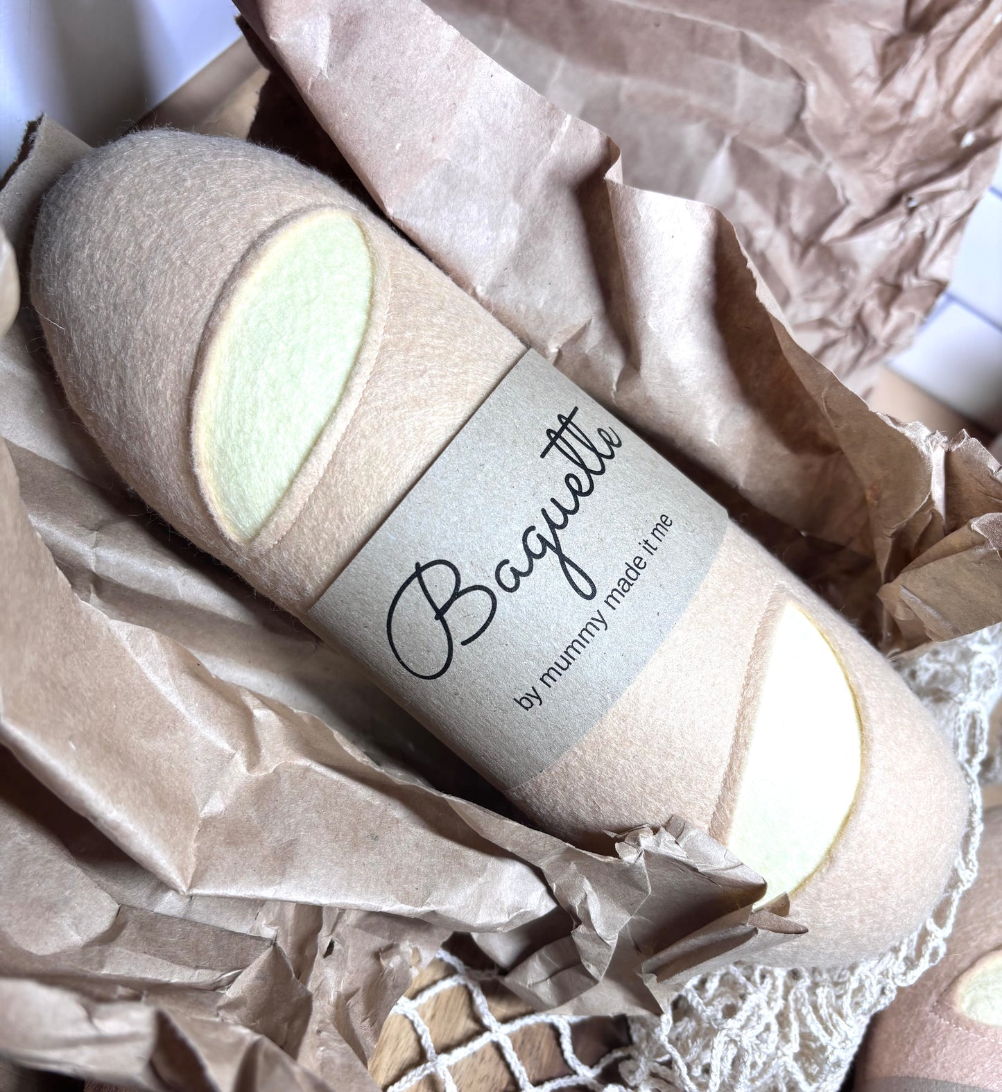 Pretend Play Felt Food Baguette