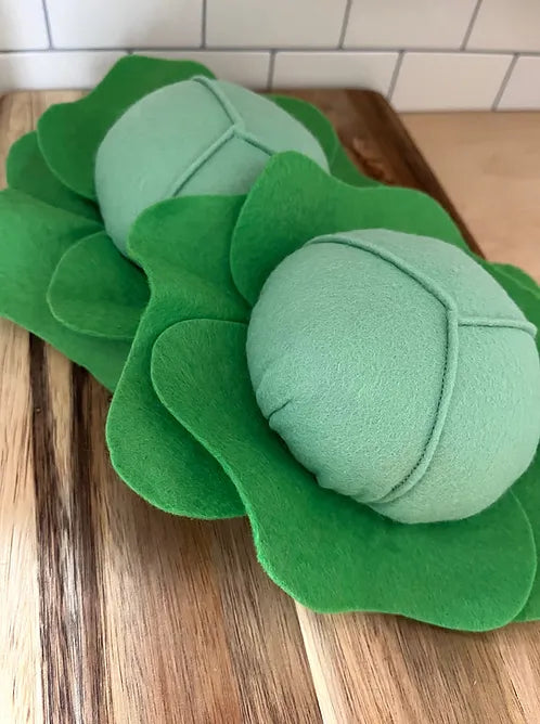 Pretend Play Felt Food Green Cabbage