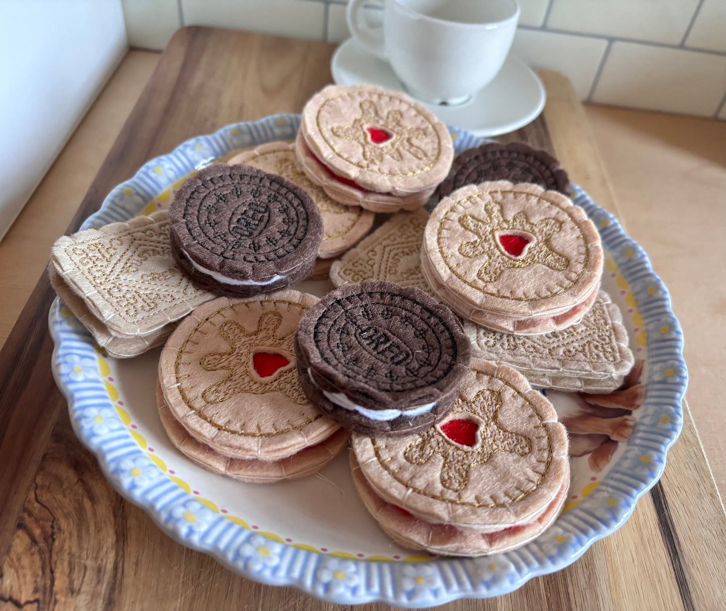 Pretend Play Felt Food Biscuits