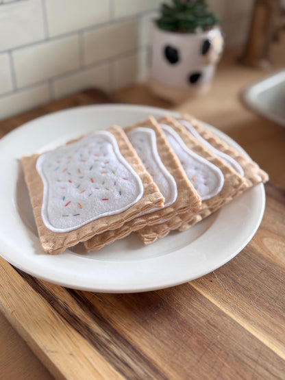 Pretend Play Felt Food Pop Tarts