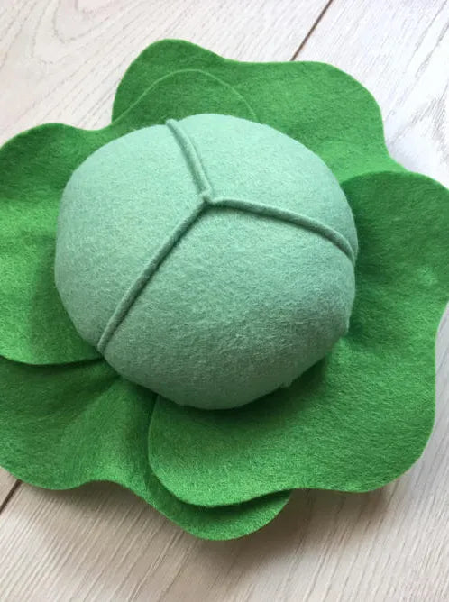Pretend Play Felt Food Green Cabbage