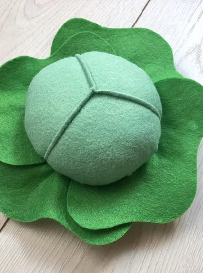 Pretend Play Felt Food Green Cabbage