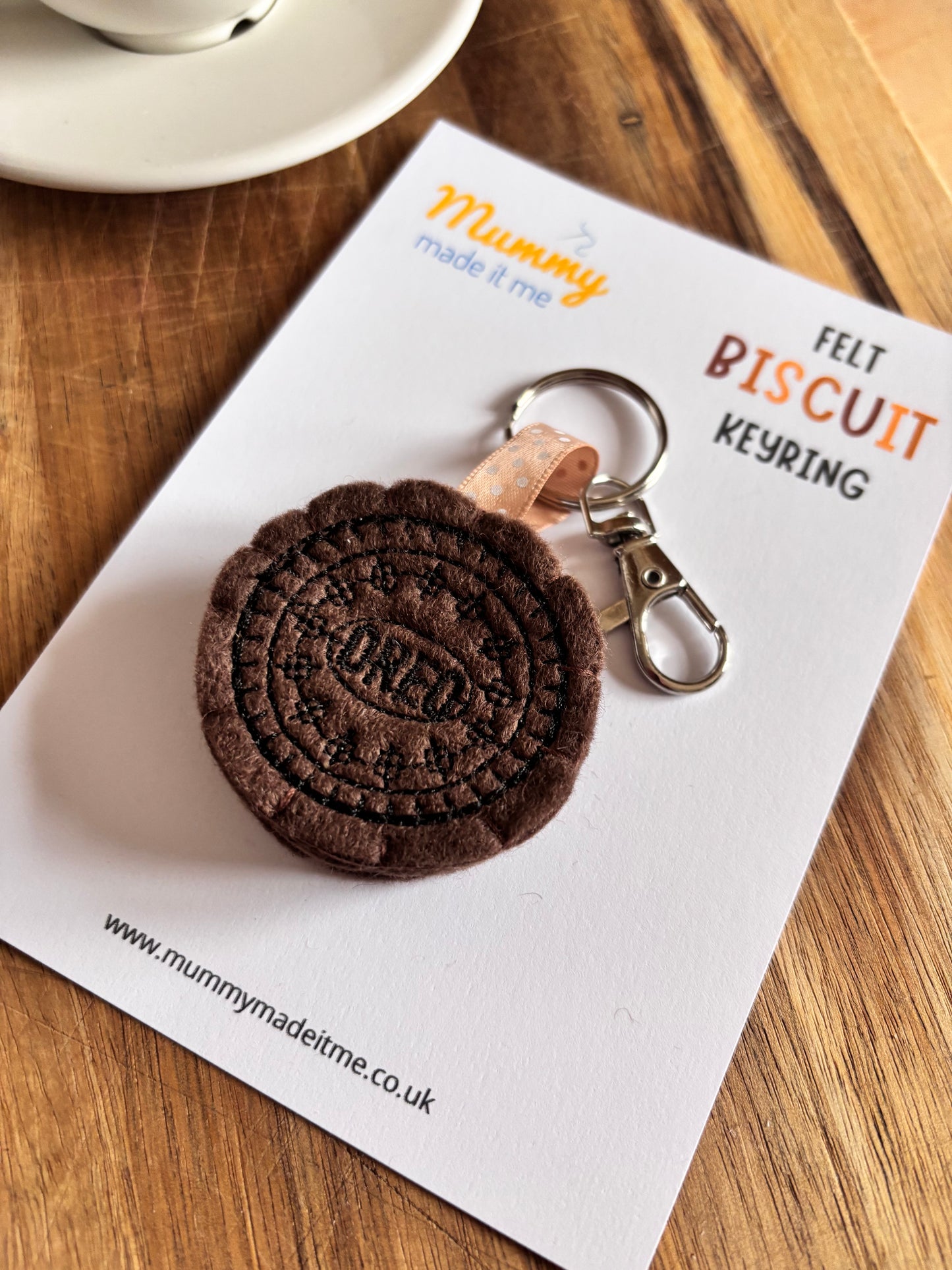 Felt Biscuit Keyring