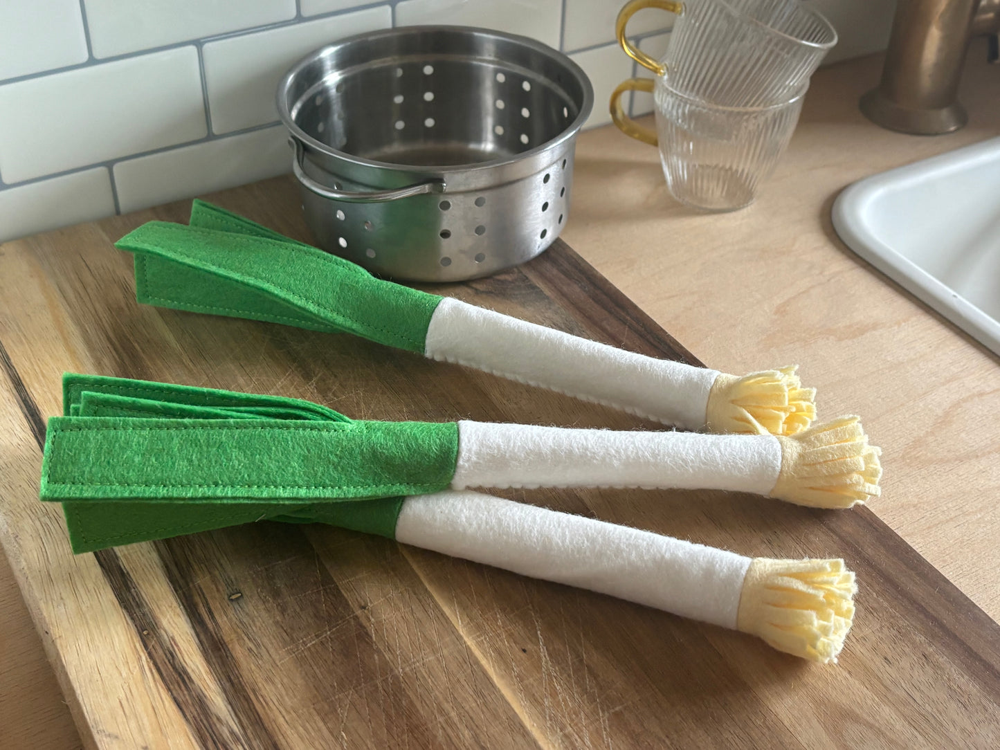 Pretend Play Felt Food Leek