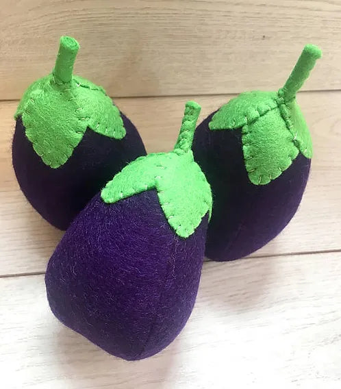 Pretend Play Felt Food Egg Plant