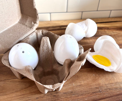 Pretend Play Box of Eggs with Mini Felt Eggs inside