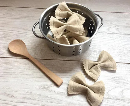 Pretend Play Felt Food Plain Farfalle Pasta Bows