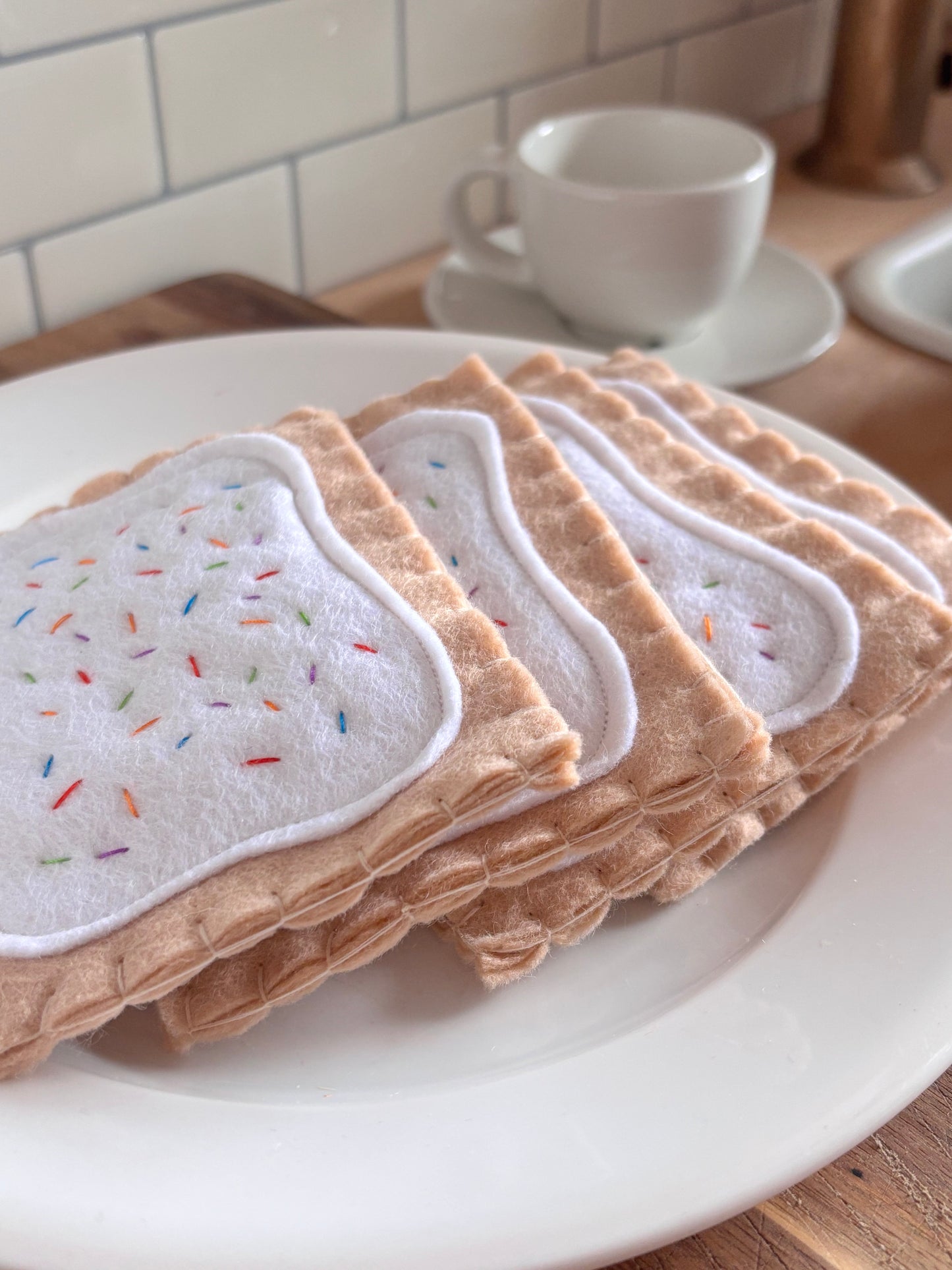 Pretend Play Felt Food Pop Tarts