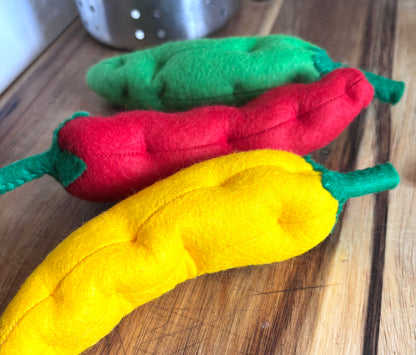 Pretend Play Felt Chilli Pepper