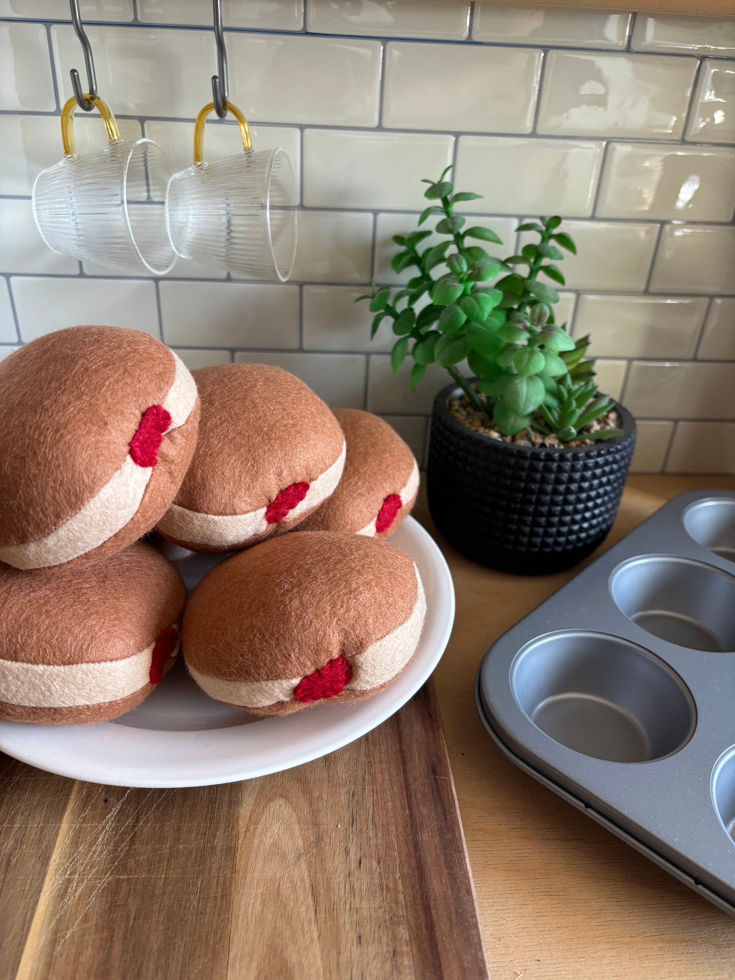 Pretend Play Felt Food Doughnut