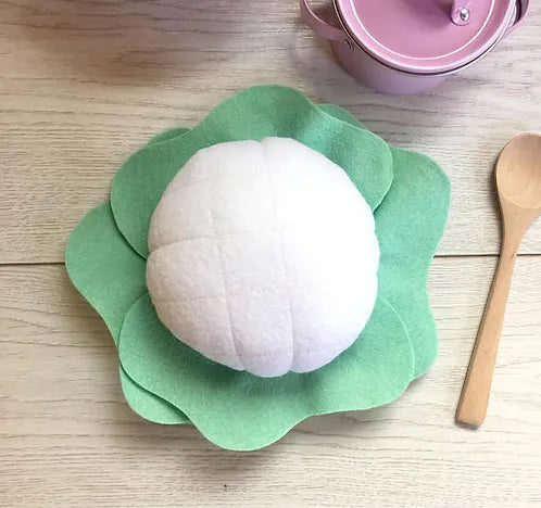 Pretend Play Felt Food Cauliflower