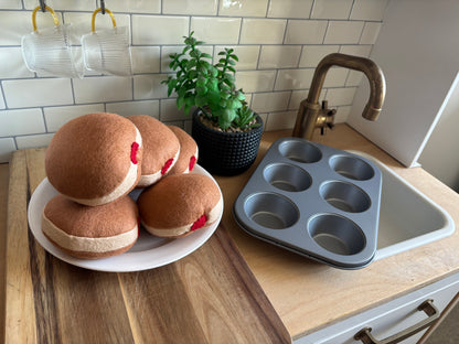 Pretend Play Felt Food Doughnut
