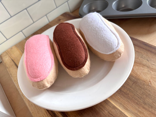 Pretend Play Felt Food Iced Buns