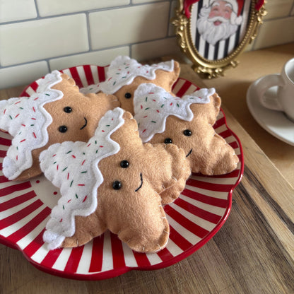 Pretend Play Felt Star Cookies