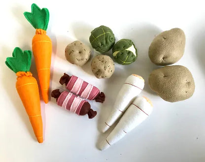 Pretend Play Felt Food Christmas Turkey Dinner Set