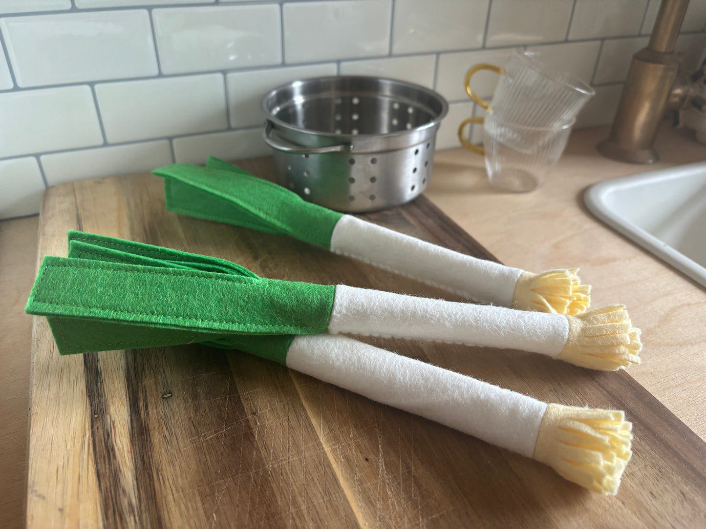 Pretend Play Felt Food Leek