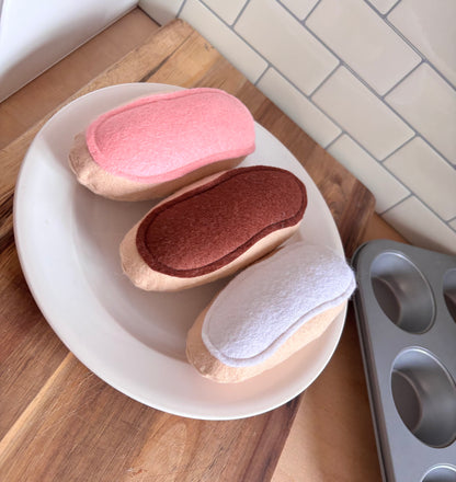 Pretend Play Felt Food Iced Buns