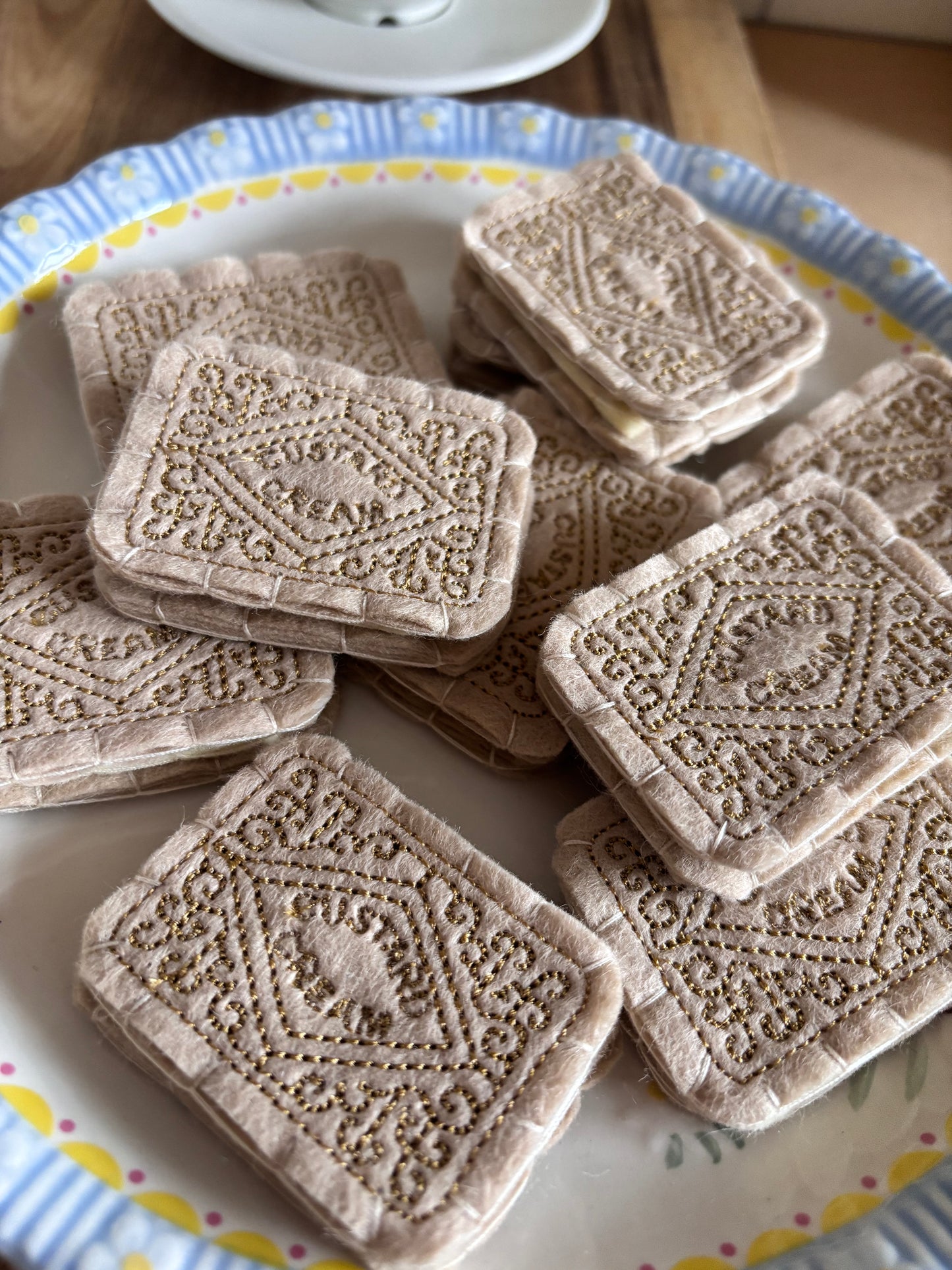 Pretend Play Felt Food Biscuits