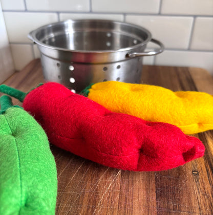 Pretend Play Felt Chilli Pepper