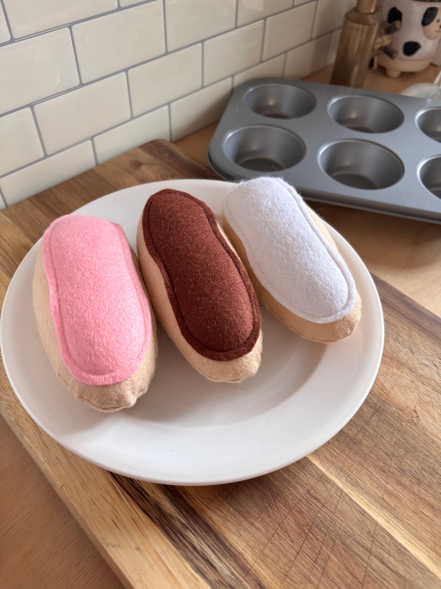 Pretend Play Felt Food Iced Buns