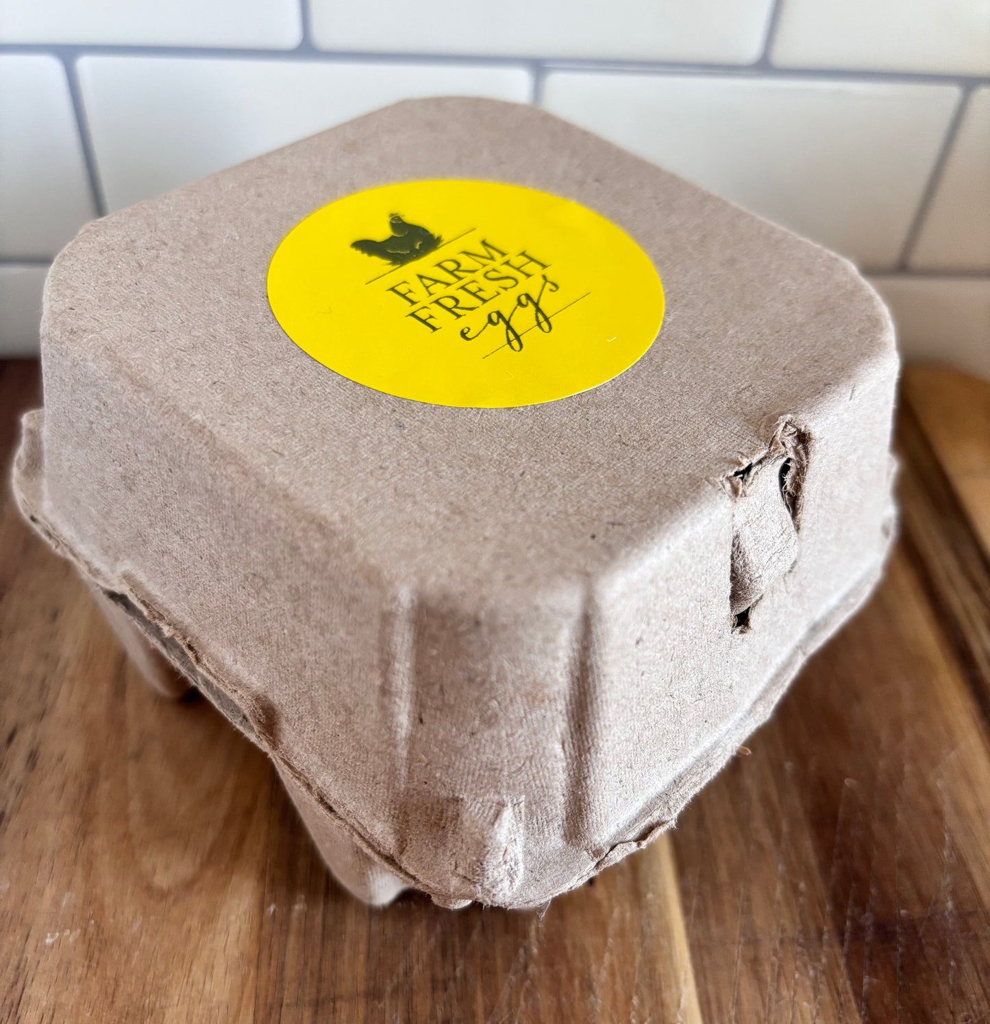 Pretend Play Box of Eggs with Mini Felt Eggs inside
