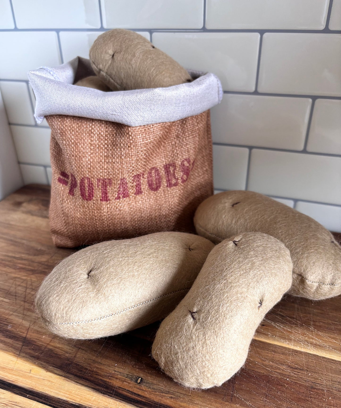 Pretend Play Felt Food Potatoes