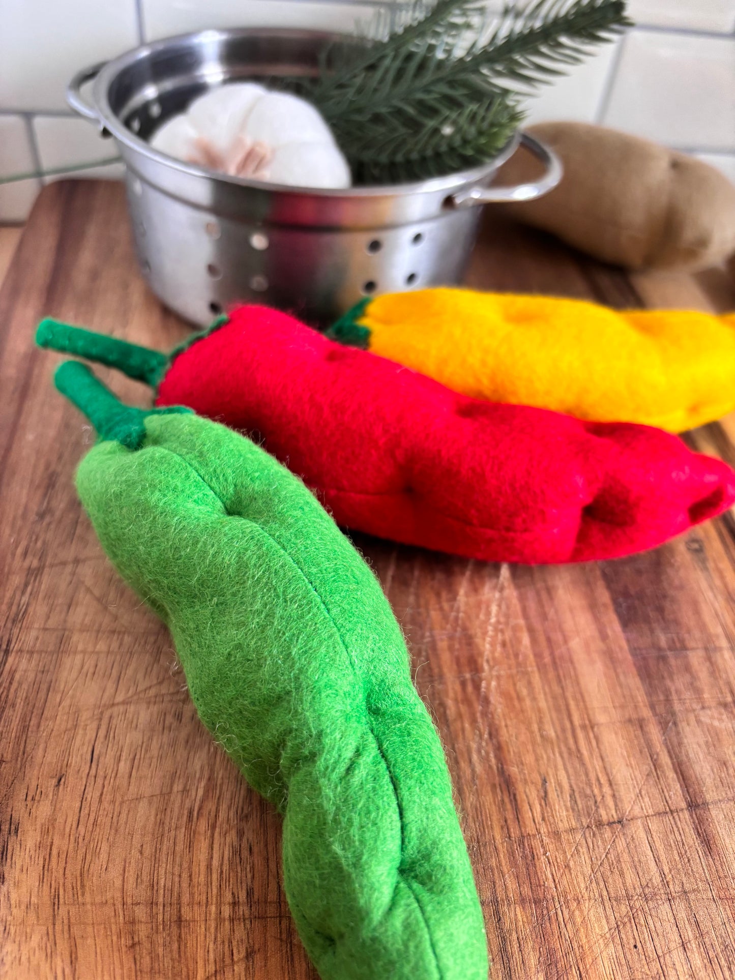 Pretend Play Felt Chilli Pepper