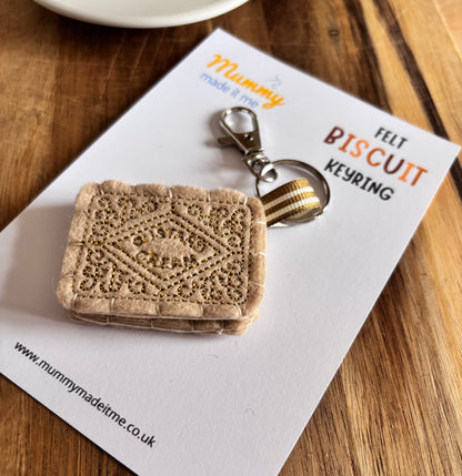 Felt Biscuit Keyring