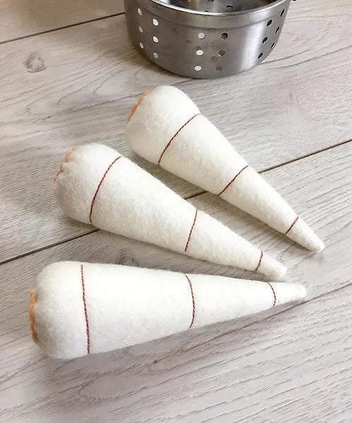Pretend Play Felt Food Parsnip