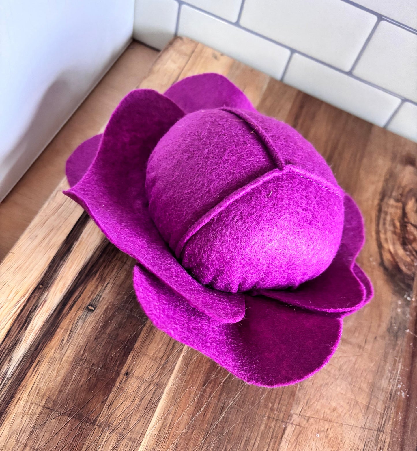 Pretend Play Felt Food Red Cabbage
