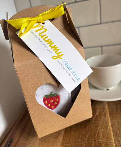 Pretend Play Felt Embroidered Tea Bags with Gift Box