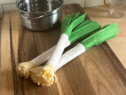 Pretend Play Felt Food Leek