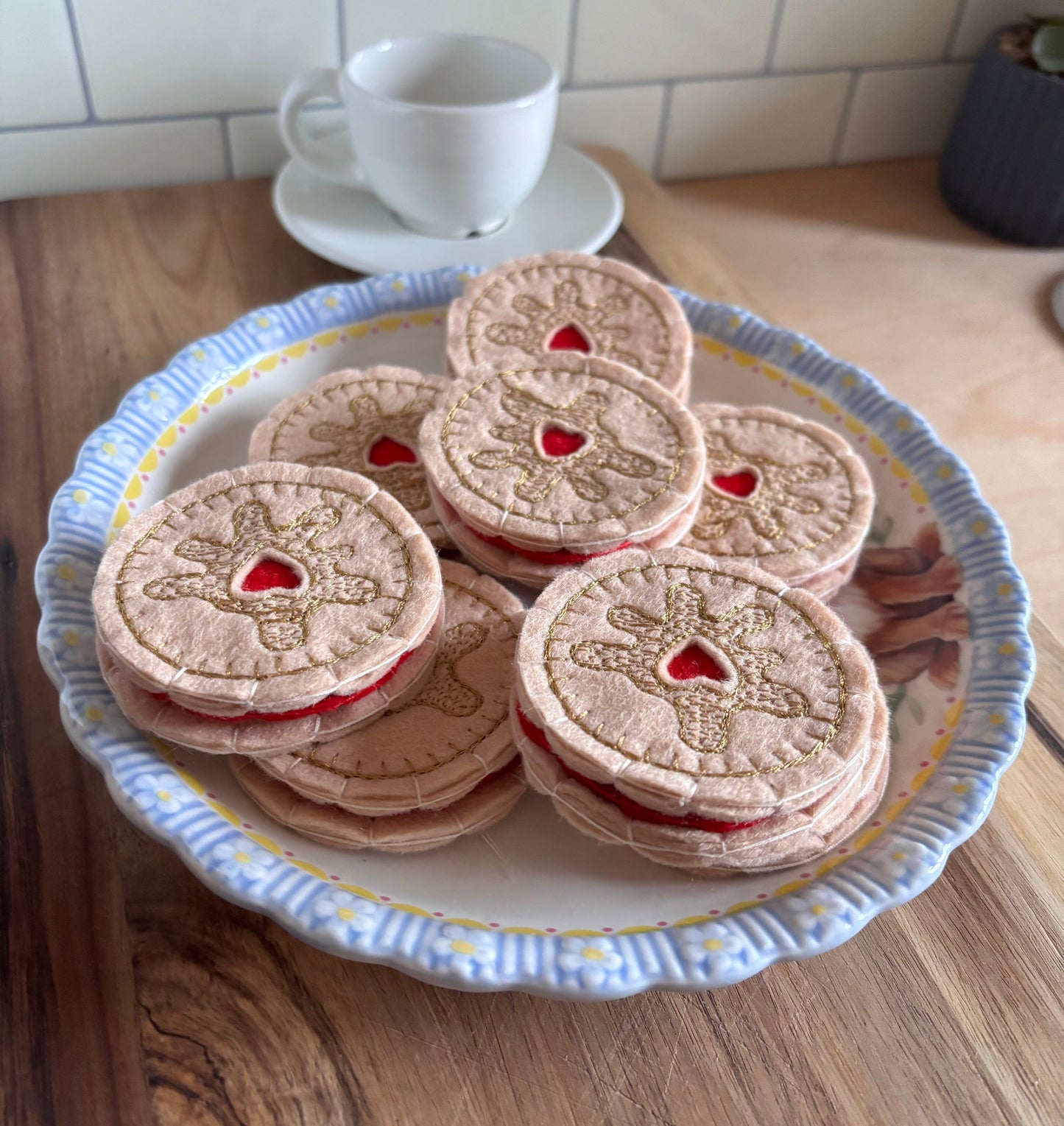Pretend Play Felt Food Biscuits