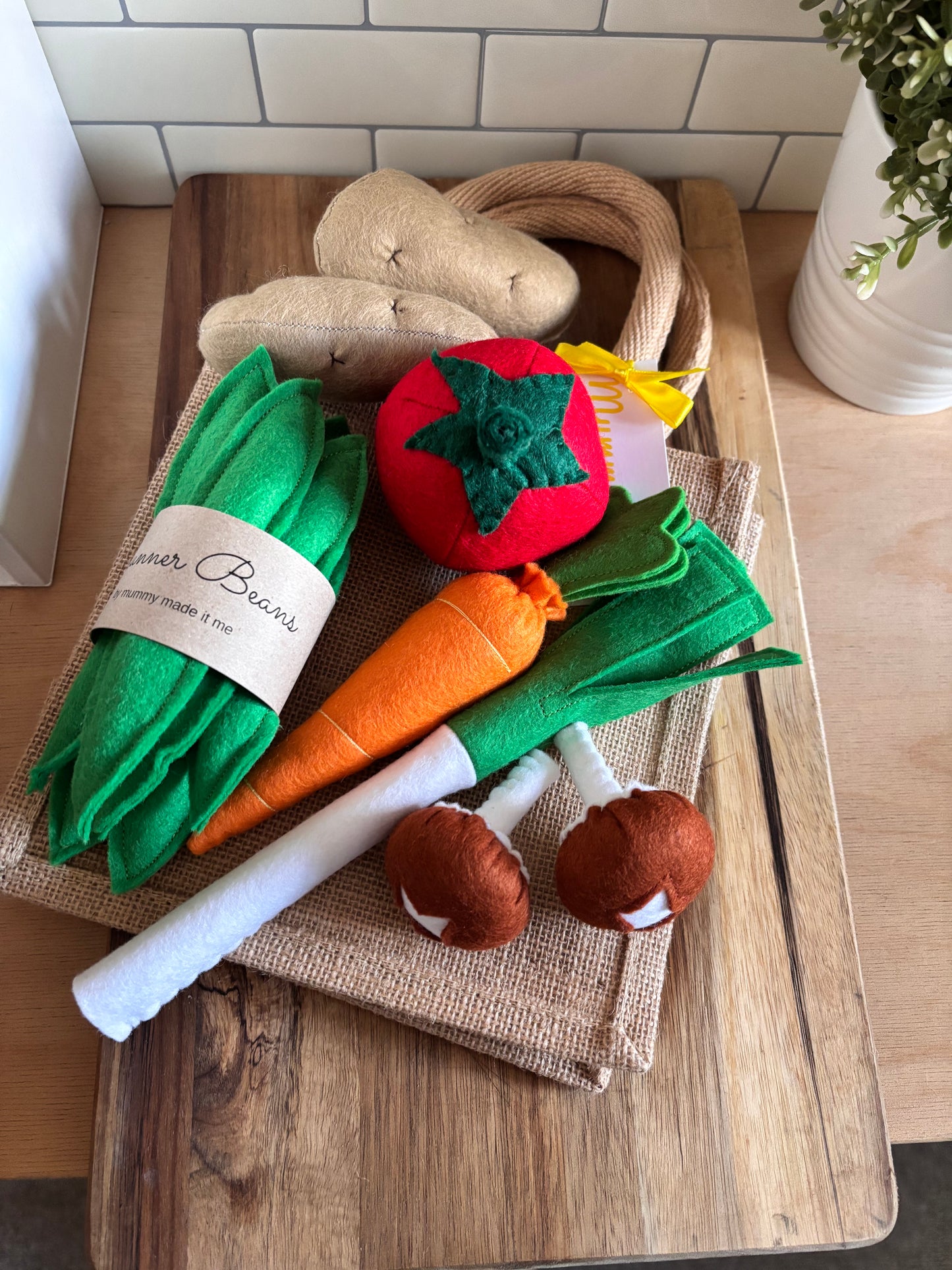 Pretend Play Felt Food Vegetable Collection Set