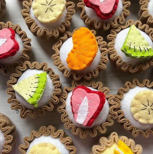 Pretend Play Felt Food Orange Tart