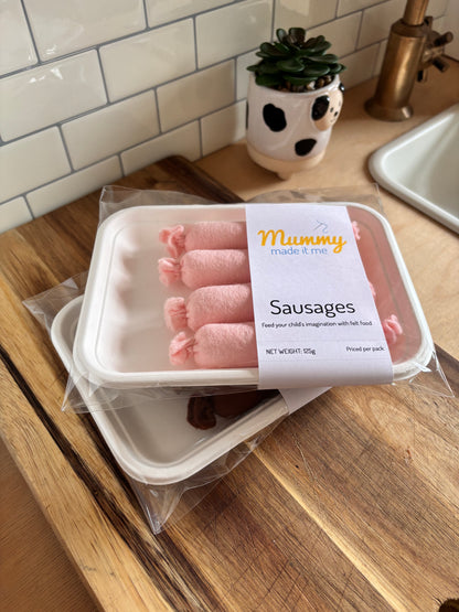 Pretend Play Felt Food Sausages